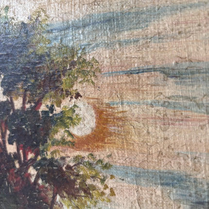 Vintage Landscape Oil Painting "Lone Tree" Traditional Art Holland Art Shop