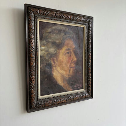 Traditional Portrait Oil Painting "Elderly Man" Expressive Small Artwork Holland Art Shop