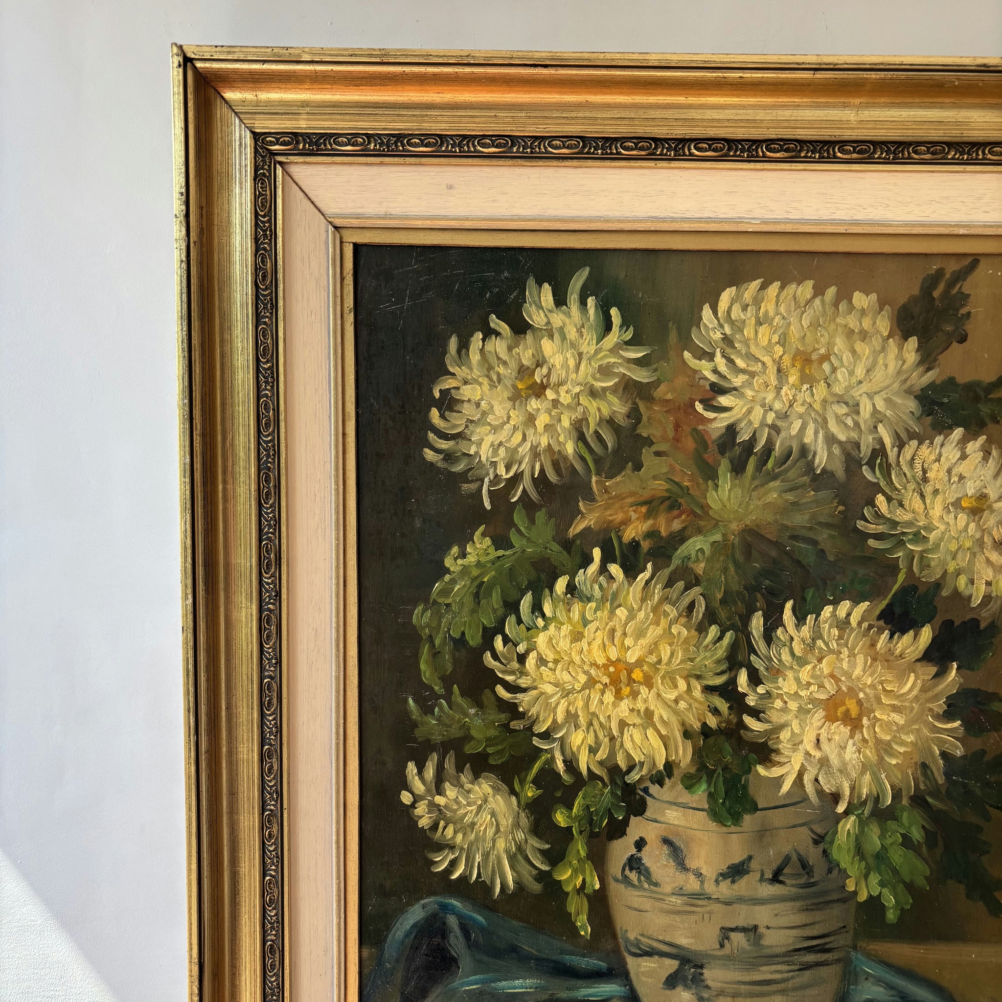 Traditional Flowery Still Life Oil Painting 