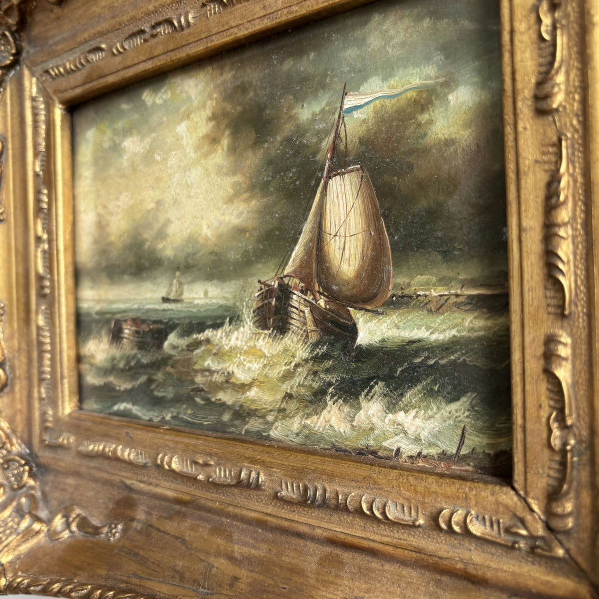 Elegant Seascape Oil Painting 
