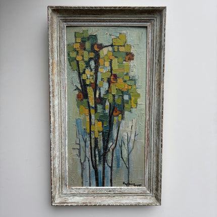 Handcrafted Landscape Oil Painting "Autumn Trees" Elegant Large Art Holland Art Shop
