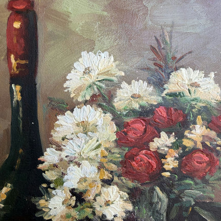 Handcrafted Floral Still Life Oil Painting "Flower Vase" Refined Art Holland Art Shop