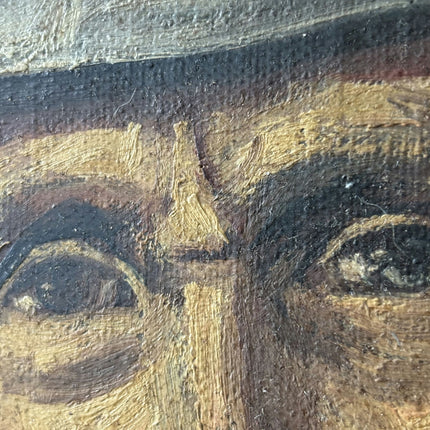 Refined Portrait Oil Painting "Smoking Man" Detailed Small Art Holland Art Shop