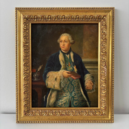 Remarkable Oil Painting Portrait "Noble Figure" Intriguing Small Artwork