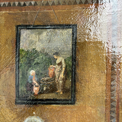 19th Century Antique Figurative Oil Painting "Seated Woman" Artwork Holland Art Shop