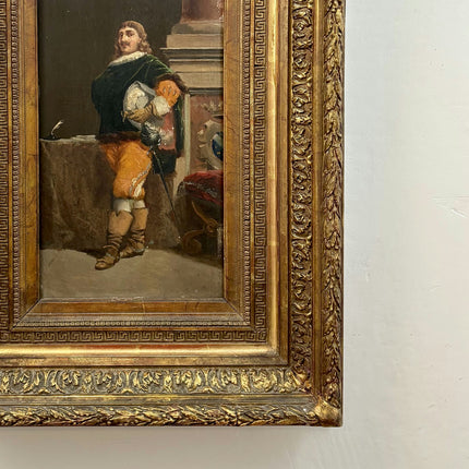 19th Century Antique Portrait Oil Painting "Seated Man" Art Holland Art Shop