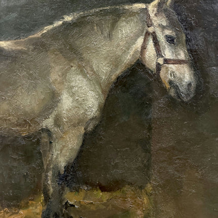 1943 Animals Oil Painting "Standing Horse" Art Holland Art Shop