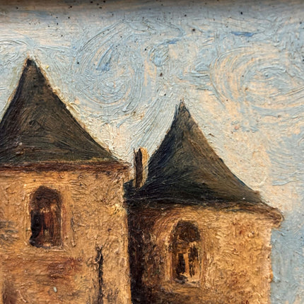 Classic Cityscape Oil Painting "Hanging Frame" Timeless Small Artwork Holland Art Shop