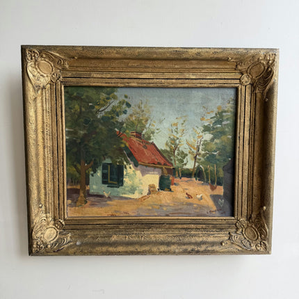 Elegant Farm Oil Painting "Country Cottage" Timeless Art Holland Art Shop