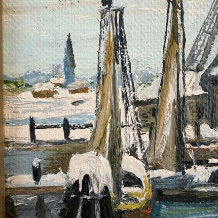 Classic Oil Painting Scenery "Windmill Scene" Fine Small Art Holland Art Shop