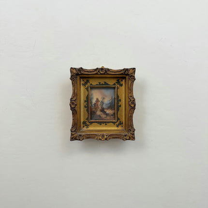 Refined Landscape Oil Painting "Gilded Frame" Elegant Small Artwork Holland Art Shop