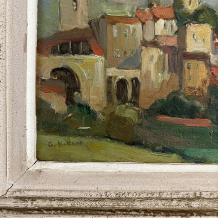 Detailed Landscape Oil Painting "Hill Village" Authentic Art Holland Art Shop