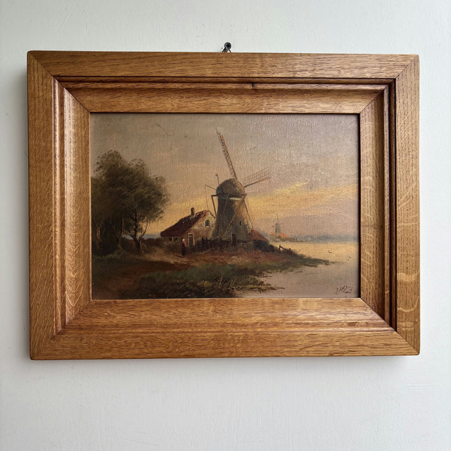 Timeless Landscape Oil Painting "Wooden Frame" Elegant Art Holland Art Shop