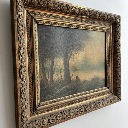 Detailed Landscape Oil Painting "Gilded Frame" Elegant Art Holland Art Shop