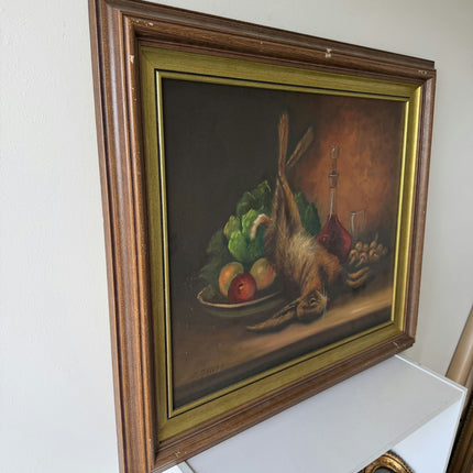 Classic Still Life Oil Painting "Dead Hare" Original Large Artwork Holland Art Shop