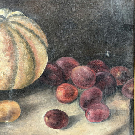 Authentic Still Life Oil Painting "Striped Pumpkin" Expressive Art Holland Art Shop