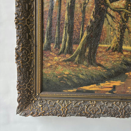 Detailed Landscape Oil Painting "Autumn Trees" Expressive Large Art Holland Art Shop