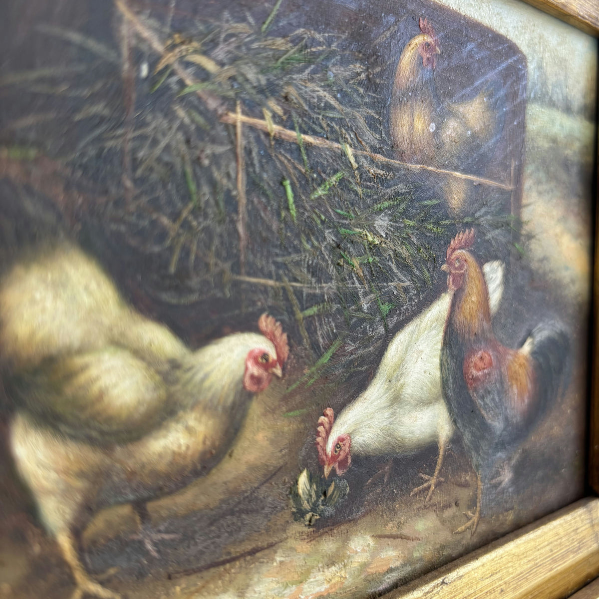 Vintage Animals Oil Painting 