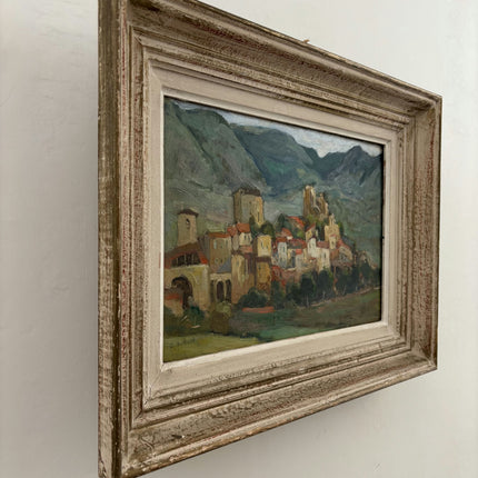 Detailed Landscape Oil Painting "Hill Village" Authentic Art Holland Art Shop