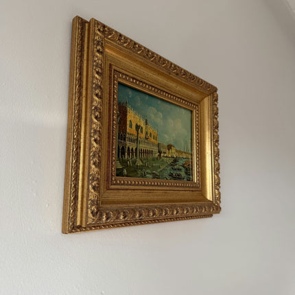 Striking Oil Painting "Grand Canal" Marvelous Small Artwork Holland Art Shop