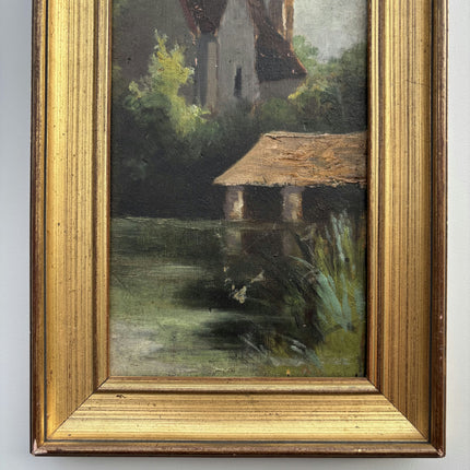 Original Landscape Oil Painting "Framed Painting" Handcrafted Small Artwork Holland Art Shop