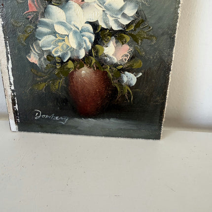 Striking Oil Painting Floral Still Life "Floral Arrangement" Small Artwork_HollandArtShop
