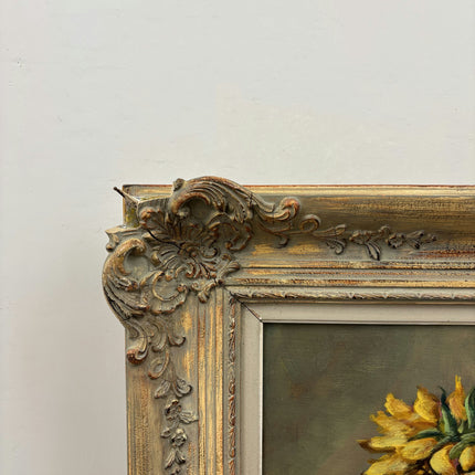 Expressive Floral Still Life Oil Painting "Sunflower Bouquet" Detailed Large Art Holland Art Shop