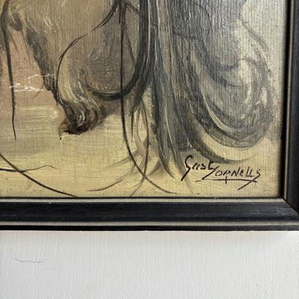 Rustic Portrait Oil Painting "Long-Haired Man" Classic Art Holland Art Shop