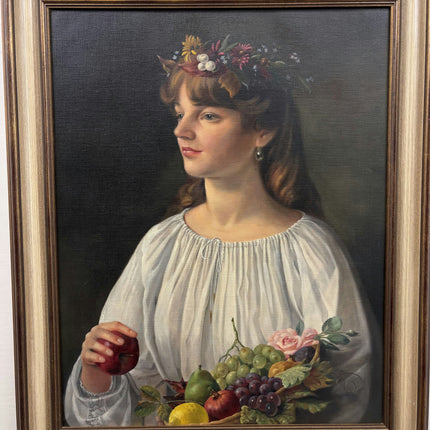 Classic Portrait Oil Painting "Lemon Peel" Authentic Large Art Holland Art Shop