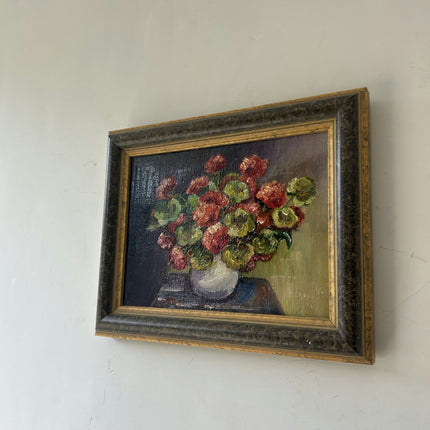 Refined Floral Still Life Oil Painting "Flower Vase" Original Small Artwork Holland Art Shop