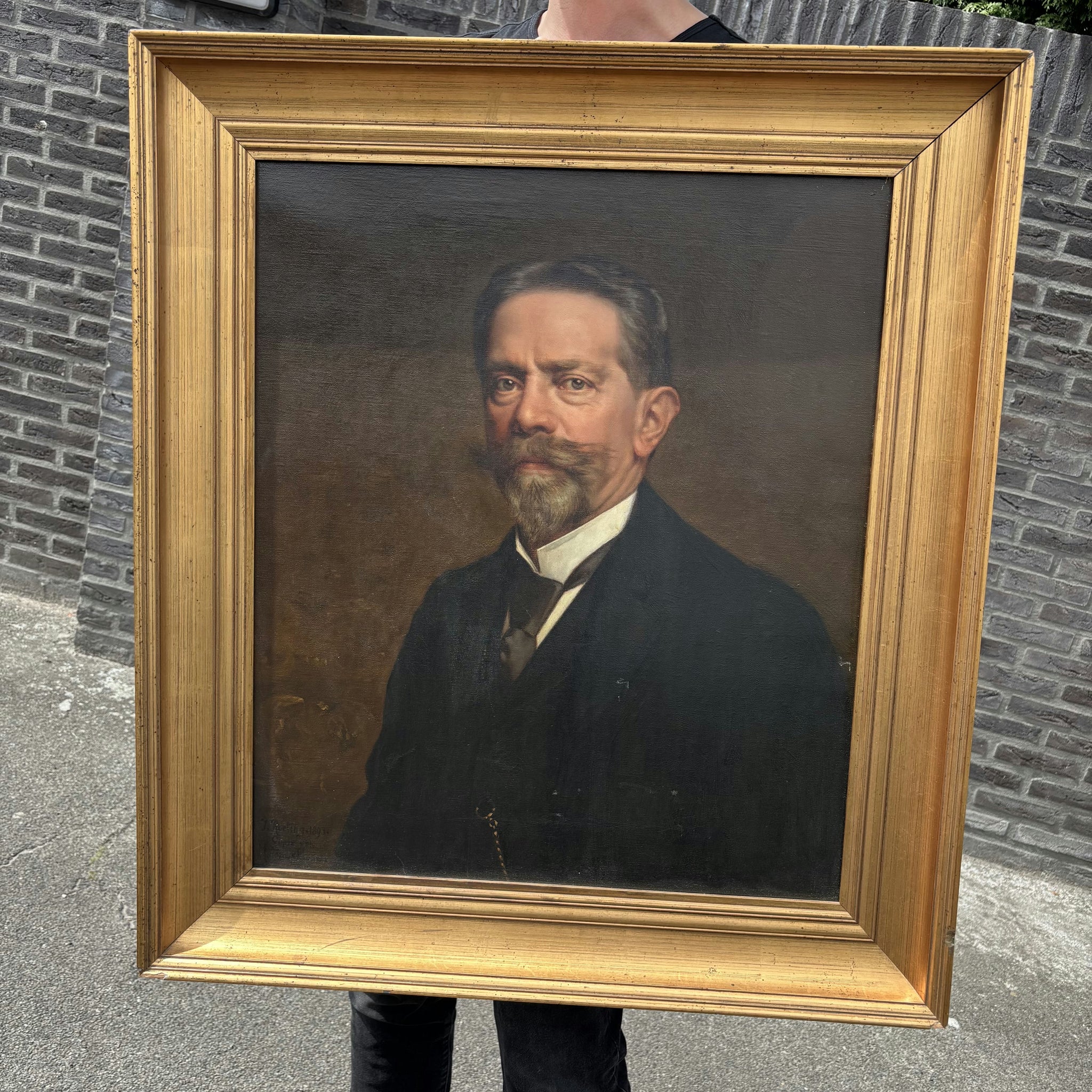 1893 Antique Portrait Oil Paintings 