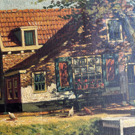 Vintage Farm Oil Painting "Framed Painting" Elegant Dutch Artwork Holland Art Shop