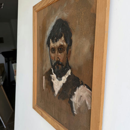 Original Portrait Oil Painting "Bearded Man" Timeless Artwork Holland Art Shop