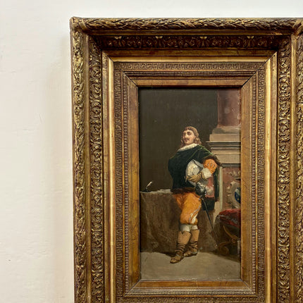 19th Century Antique Portrait Oil Painting "Seated Man" Art Holland Art Shop