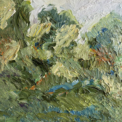 Detailed Landscape Oil Painting "Green Foliage" Expressive Artwork Holland Art Shop