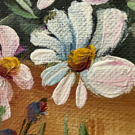 Elegant Landscape Oil Painting "Flower Vase" Detailed Small Art Holland Art Shop