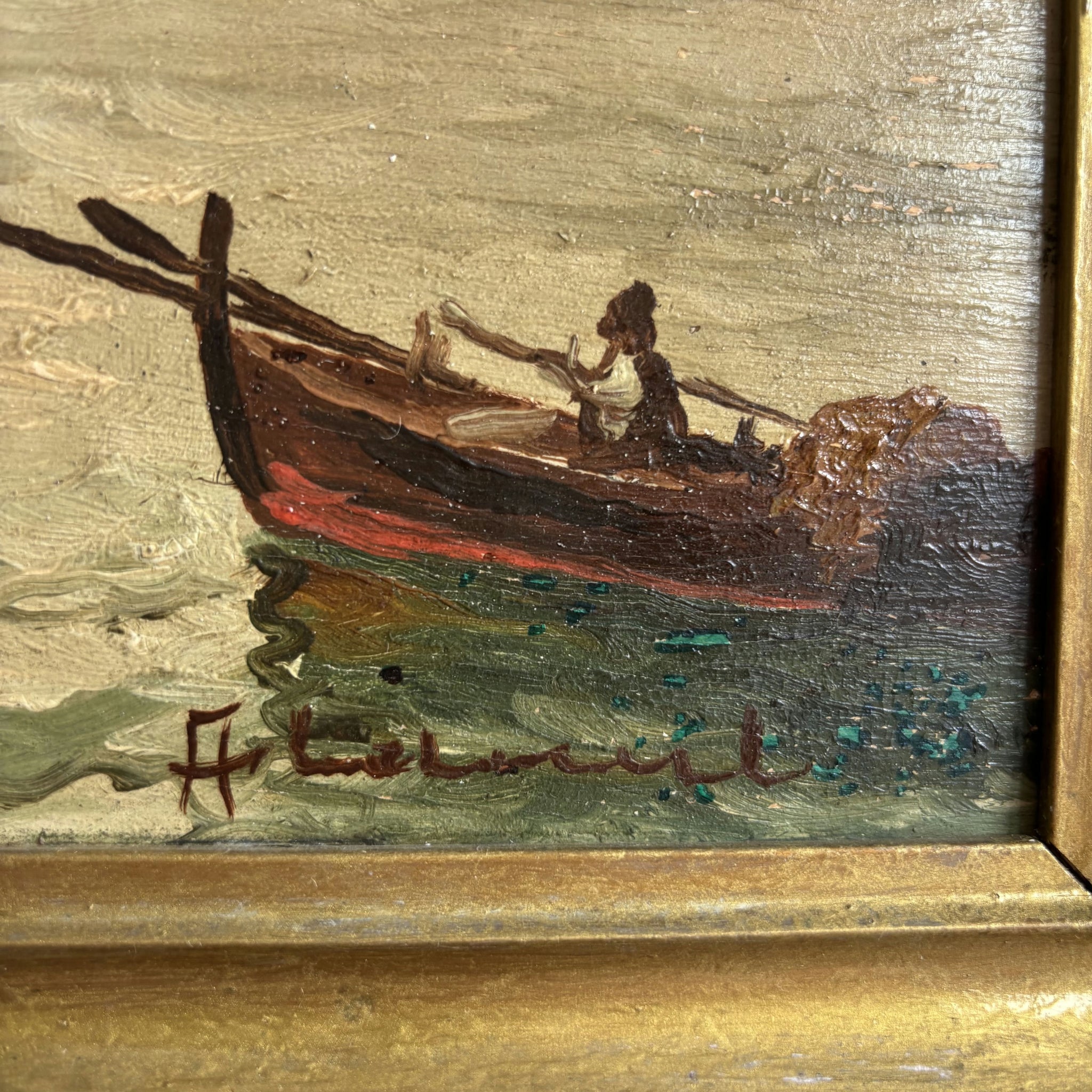 Refined Seascape Oil Painting 