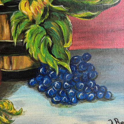 Handcrafted Floral Still Life Oil Painting "Sunflower Bouquet" Traditional Art Holland Art Shop