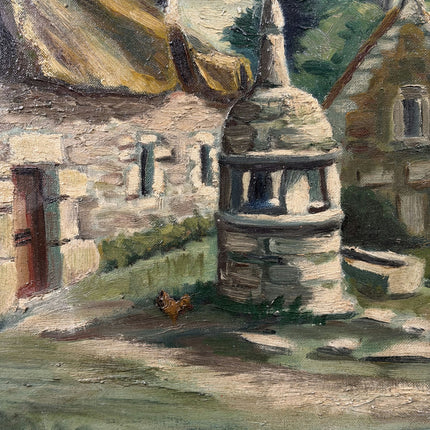 Original Landscape Oil Painting "Thatched Cottage" Timeless Art Holland Art Shop