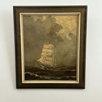Detailed Seascape Oil Painting "Sailing Ship" Classic Artwork Holland Art Shop