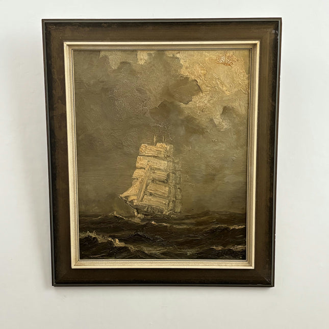 Detailed Seascape Oil Painting "Sailing Ship" Classic Artwork Holland Art Shop