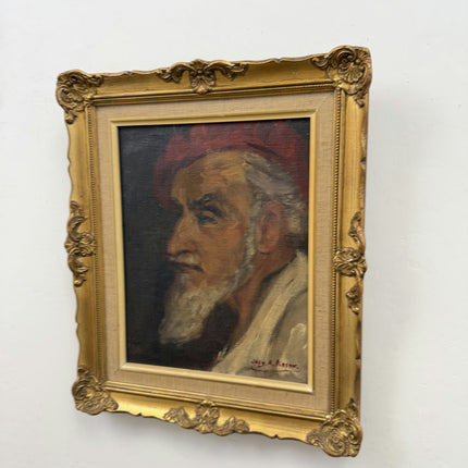 Elegant Portrait Oil Painting "Old Man" Authentic Small Art Holland Art Shop