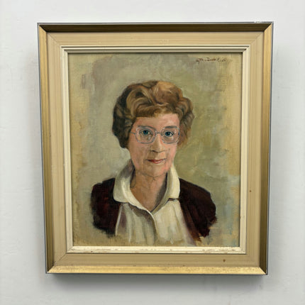 Original Portrait Oil Painting "Elderly Woman" Classic Artwork Holland Art Shop