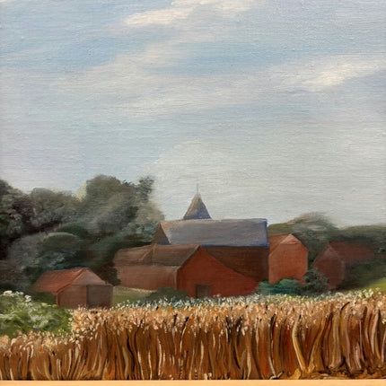 Rustic Landscape Oil Painting "Wheat Field" Timeless Artwork Holland Art Shop