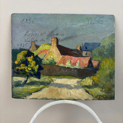 Original Landscape Oil Painting "Thatched Cottage" Timeless Art Holland Art Shop