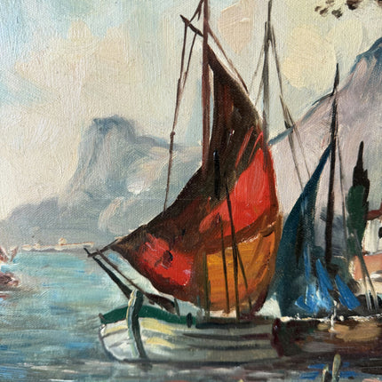 Classic Seascape Oil Painting "Sailing Boats" Timeless Large Artwork Holland Art Shop