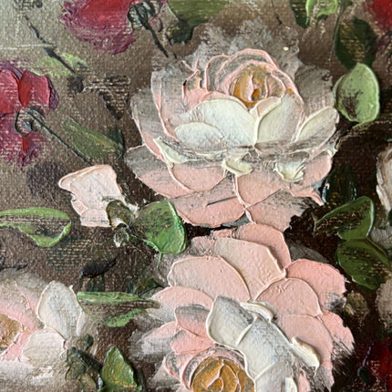 Elegant Floral Still Life Oil Painting "Rose Bouquet" Authentic Small Artwork Holland Art Shop