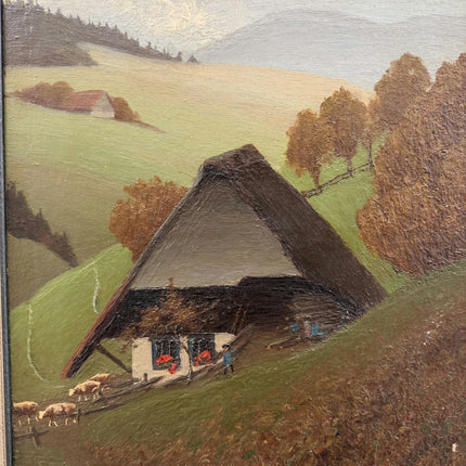 Refined Landscape Oil Painting "Painted Canvas" Authentic Art Holland Art Shop