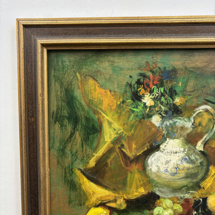 Refined Still Life Oil Painting "Silver Pitcher" Traditional Italian Artwork Holland Art Shop
