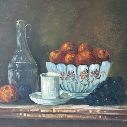 Expressive Still Life Oil Painting "Fruit Bowl" Refined Large Artwork Holland Art Shop